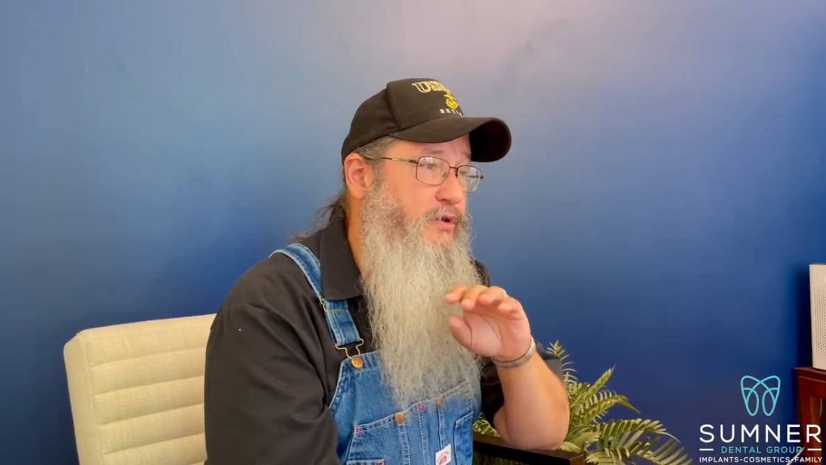 bill is a dental care patient sharing positive experience about sumner dental in gallatin