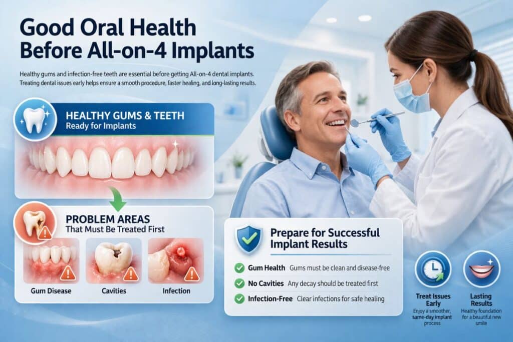 good oral health before all-on-4 implants