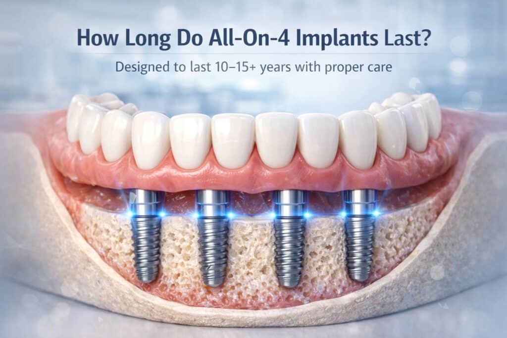 how long do all-on-4 dental implants last